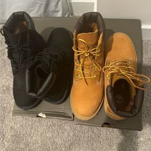 Wheat and Black Youth Timberland boots! 2 for the Price of 1